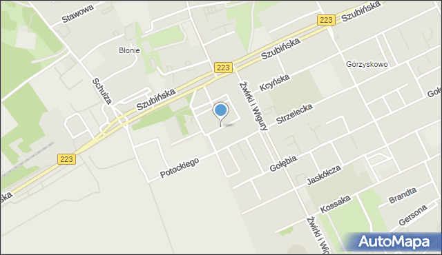 Bydgoszcz, Ikara, mapa Bydgoszczy