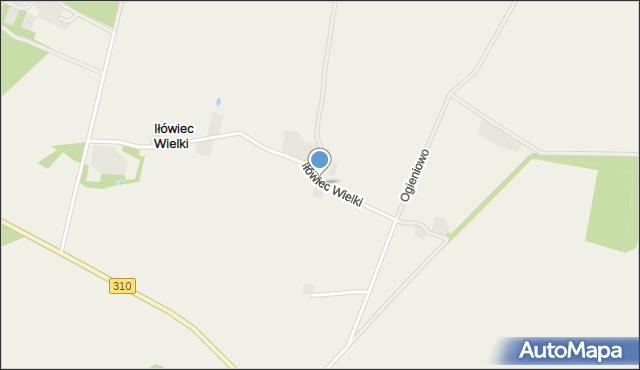 Iłówiec Wielki, Iłówiec Wielki, mapa Iłówiec Wielki