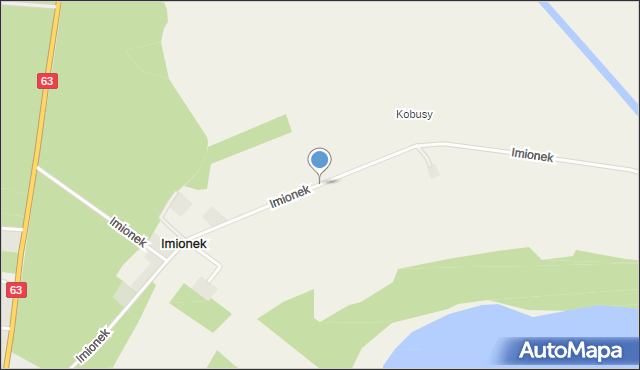 Imionek, Imionek, mapa Imionek