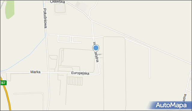 Magnice, Inwestycyjna, mapa Magnice