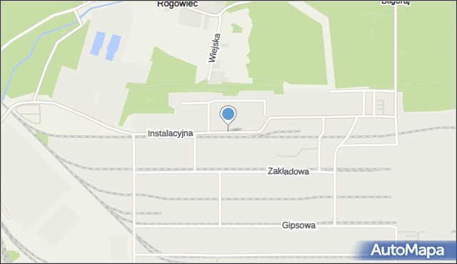 Rogowiec, Instalacyjna, mapa Rogowiec