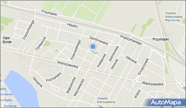 Siedlce, Inżynierska, mapa Siedlce