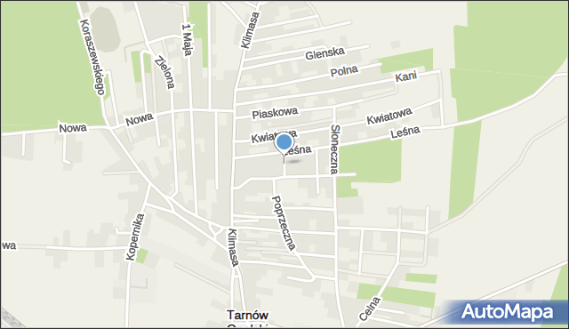 Tarnów Opolski, Inwalidzka, mapa Tarnów Opolski