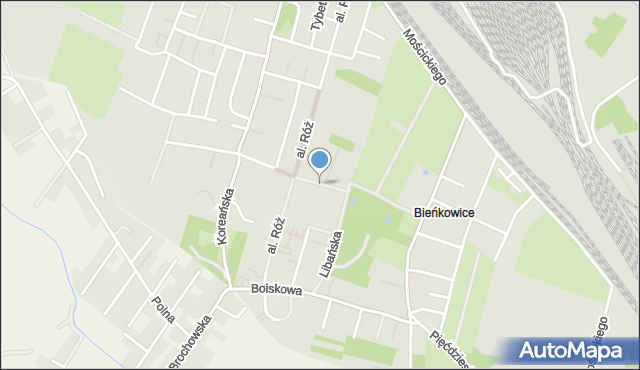 Wrocław, Indonezyjska, mapa Wrocławia