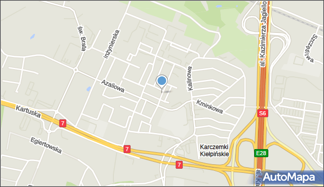 Gdańsk, Irysowa, mapa Gdańska