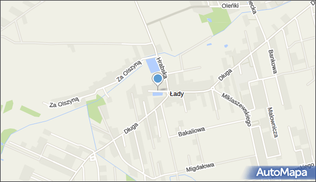 Łady gmina Raszyn, Irgi, mapa Łady gmina Raszyn