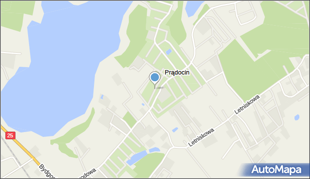 Prądocin gmina Nowa Wieś Wielka, Irysowa, mapa Prądocin gmina Nowa Wieś Wielka