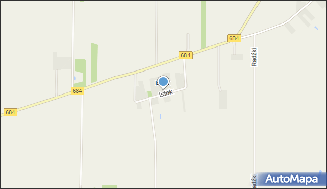 Istok gmina Narew, Istok, mapa Istok gmina Narew