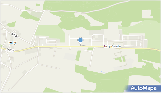 Iwiny gmina Warta Bolesławiecka, Iwiny, mapa Iwiny gmina Warta Bolesławiecka