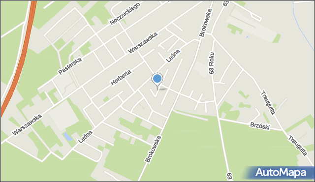 Ostrów Mazowiecka, Iwaszkiewicza Jarosława, mapa Ostrów Mazowiecka