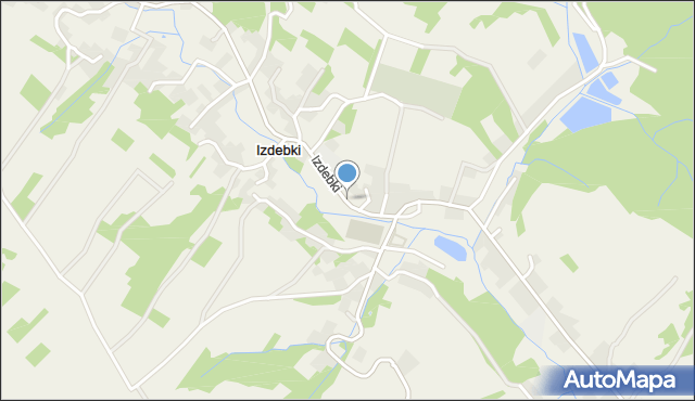 Izdebki gmina Nozdrzec, Izdebki, mapa Izdebki gmina Nozdrzec