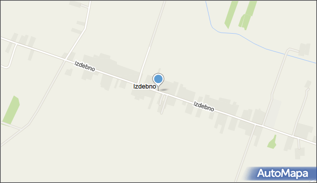 Izdebno gmina Łaskarzew, Izdebno, mapa Izdebno gmina Łaskarzew