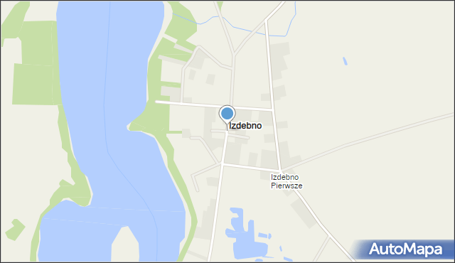 Izdebno gmina Rogowo, Izdebno, mapa Izdebno gmina Rogowo