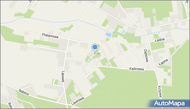 Babiczki, Jałowcowa, mapa Babiczki