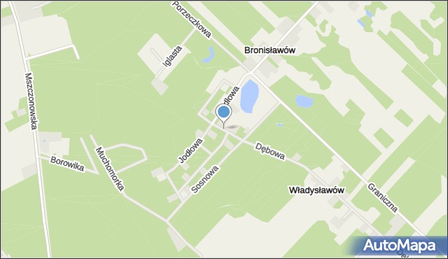 Badowo-Dańki, Jaworowa, mapa Badowo-Dańki