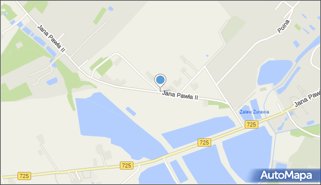 Biała Rawska, Jana Pawła II, mapa Biała Rawska