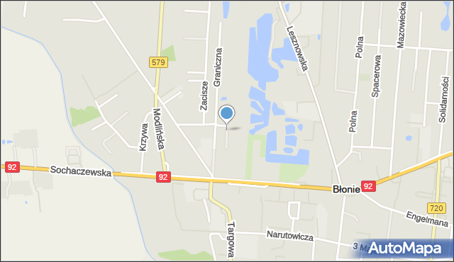 Błonie powiat warszawski zachodni, Jasna, mapa Błonie powiat warszawski zachodni