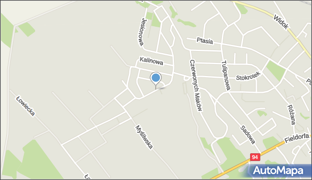 Bolesławiec, Jarzębinowa, mapa Bolesławca