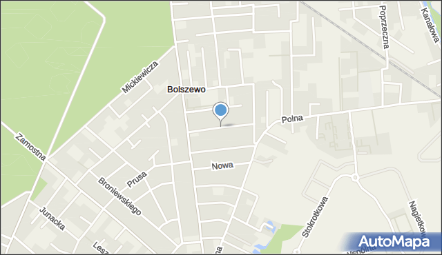 Bolszewo, Jana Pawła II, mapa Bolszewo