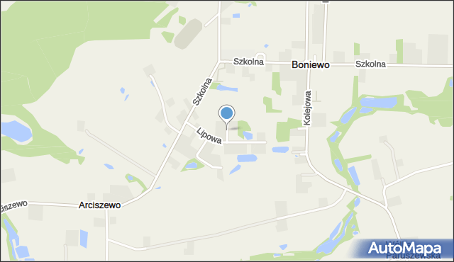 Boniewo powiat włocławski, Jarzębinowa, mapa Boniewo powiat włocławski
