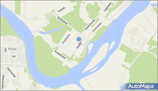 Brańszczyk, Jasna, mapa Brańszczyk