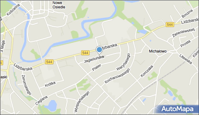 Brodnica, Jagiellońska, mapa Brodnica