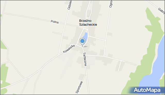 Brzeźno Szlacheckie, Jana Pawła II, mapa Brzeźno Szlacheckie