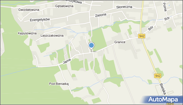 Buczkowice, Jama, mapa Buczkowice