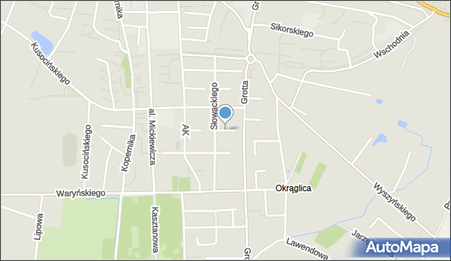 Busko-Zdrój, Jamroz Krystyny, mapa Busko-Zdrój