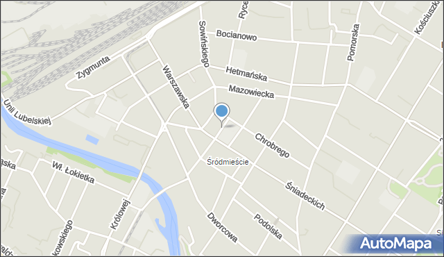 Bydgoszcz, Jankowskiego Szczepana, mapa Bydgoszczy