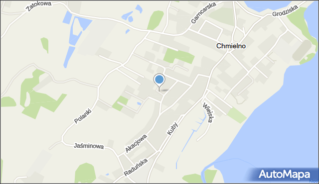 Chmielno powiat kartuski, Jarzębinowa, mapa Chmielno powiat kartuski