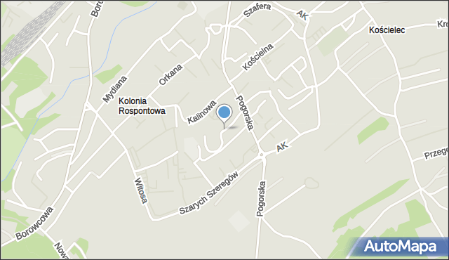 Chrzanów, Jabłoniowa, mapa Chrzanów