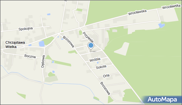 Chrząstawa Wielka, Jastrzębia, mapa Chrząstawa Wielka