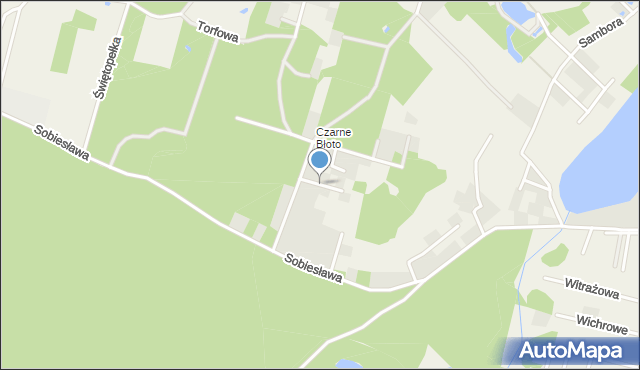 Chwaszczyno, Jaromira, mapa Chwaszczyno