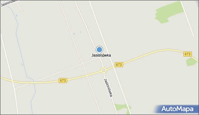 Dąbrowa Białostocka, Jasionówka, mapa Dąbrowa Białostocka