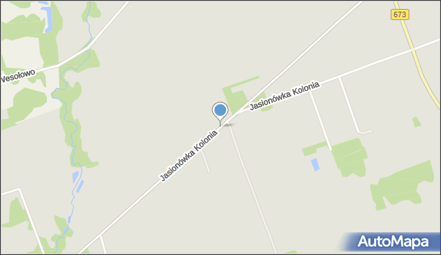 Dąbrowa Białostocka, Jasionówka Kolonia, mapa Dąbrowa Białostocka