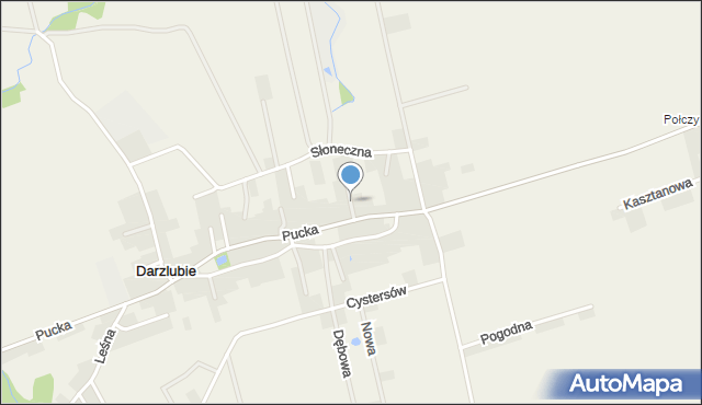 Darzlubie, Jaśminowa, mapa Darzlubie