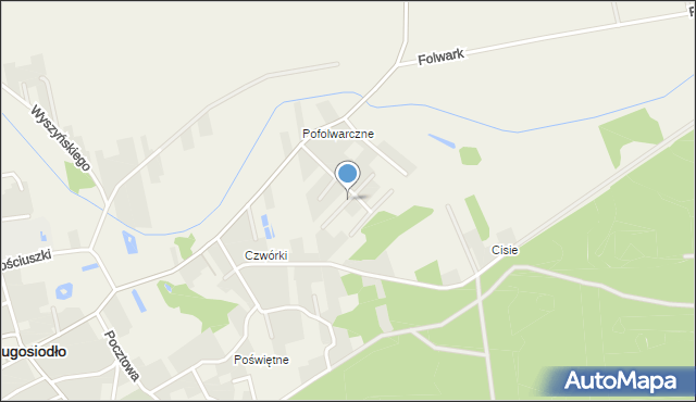 Długosiodło, Jaśminowa, mapa Długosiodło