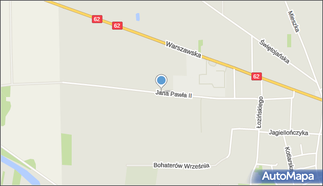 Drohiczyn, Jana Pawła II, mapa Drohiczyn