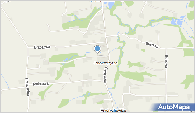 Frydrychowice, Janowszczyzna, mapa Frydrychowice