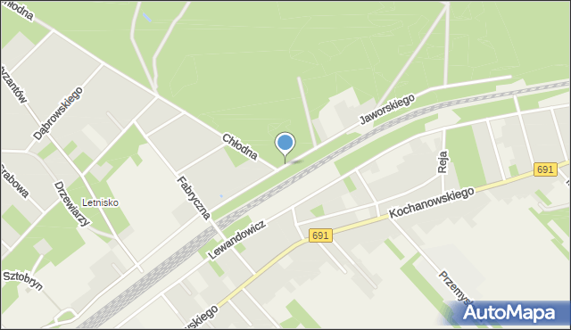 Garbatka-Letnisko, Jaworskiego Jana, dr., mapa Garbatka-Letnisko