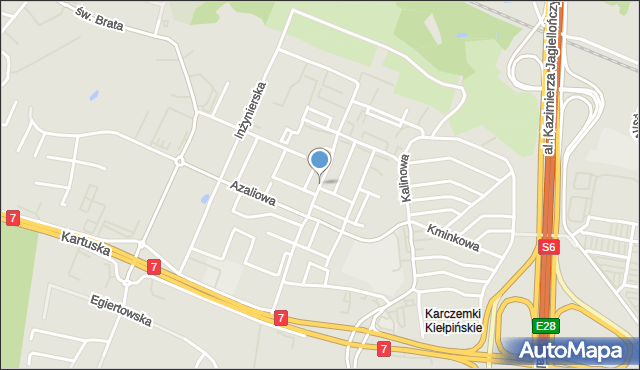 Gdańsk, Jaśminowy Stok, mapa Gdańska