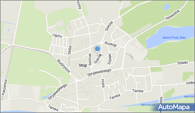 Gdańsk, Jastrzębia, mapa Gdańska