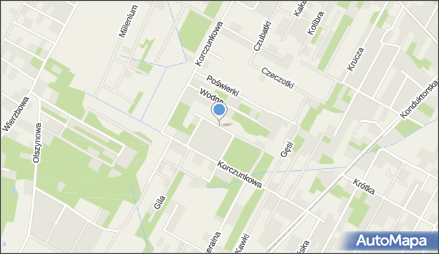 Głosków gmina Piaseczno, Jastrzębia, mapa Głosków gmina Piaseczno