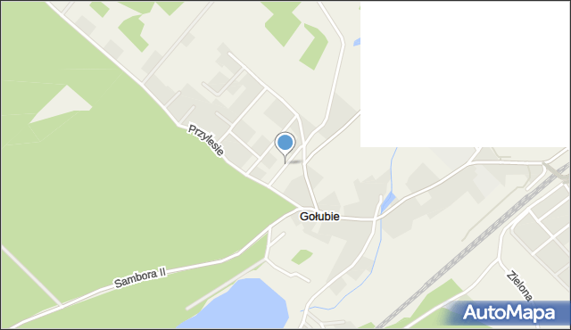 Gołubie, Jabłoniowa, mapa Gołubie