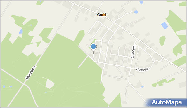 Górki gmina Gąbin, Jaworowa, mapa Górki gmina Gąbin