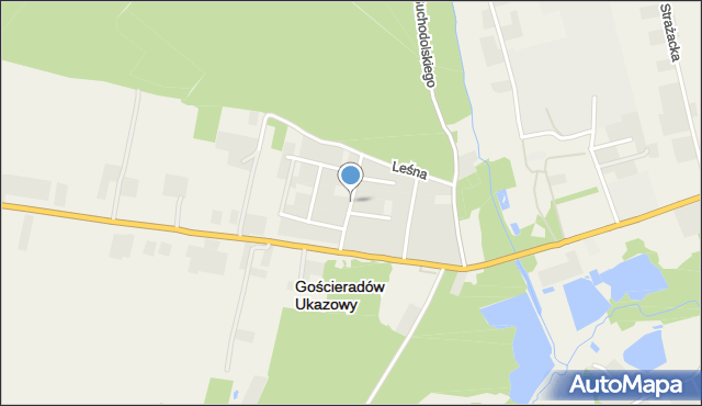 Gościeradów-Folwark, Jaśminowa, mapa Gościeradów-Folwark