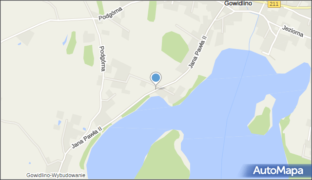 Gowidlino, Jana Pawła II, mapa Gowidlino