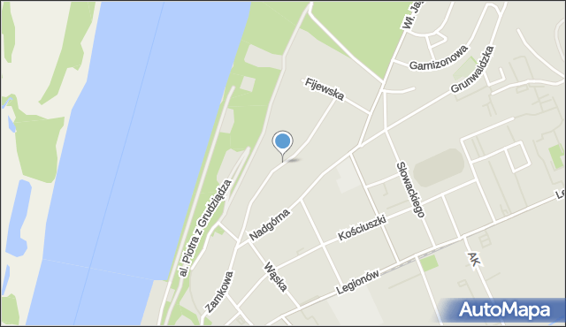 Grudziądz, Jagiellończyka, mapa Grudziądza