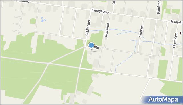 Henrykowo gmina Grabówka, Jadeitowa, mapa Henrykowo gmina Grabówka